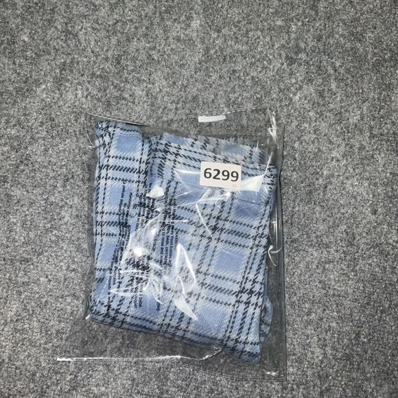 Free People  Skirt Womens Size  6 Ocean Blue Plaid Mini Honey Pleated - Picture 11 of 11